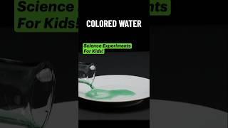 Colored Water experiment | Simple home experiment | Magic of science #shorts #science  #watercolor