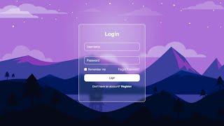 Create a Modern Login Form using HTML and CSS - BEGINNER TUTORIAL