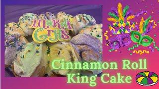 Bake With Me// Cinnamon Roll King Cake