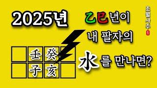 [2025년 운세] 을사년이 내 사주의 수(水)에 끼치는 영향!