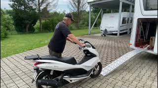 Dethleffs T6717, Roller in 25Sek. verladen.