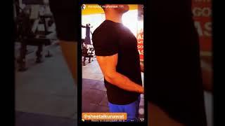 Mr Sheetal pumping iron with Manoj Patil _ Mr Physique @ The Fit Club TfC Oshiwara