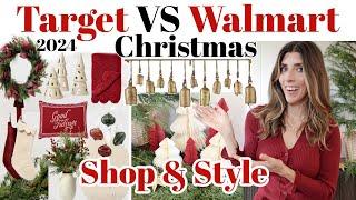 NEW TARGET Christmas Decor 2024 vs Walmart CHRISTMAS Decorating Ideas / Holiday Decor Must Haves