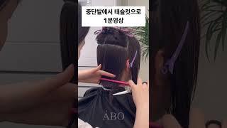 중단발에서 단발로 가는 길️#태슬컷 #단발컷 #태슬펌 #단발머리 #단발펌 #테슬컷 #압구정로데오미용실 #압구정미용실 #강남구청미용실 #아비오은하 #hairstyle #hair