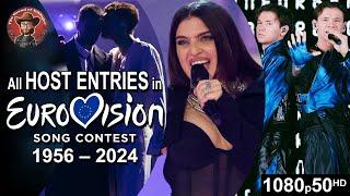 All Host Entries in Eurovision Song Contest (1956-2024)