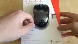 Unboxing Microsoft Sculpt Mobile Mouse (UK) Plus Test