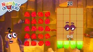 Let's Multiply 1 to 20! | Back to School Multiplication for Kids | Learn to Count | @Numberblocks