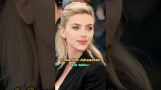 Top 10 highest paid hollywood actress in the world 2024 #top10 #beauty #shorts #hollywood #top #new