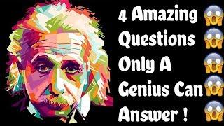  4 Simple and amazing Questions Only a Genius Can Answer-Intelligence Test (IQ) | part-4