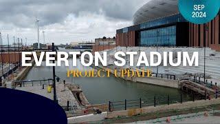 WATER CHANNEL FILLED  | Progress continues at Everton Stadium