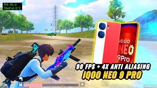 IQOO NEO 9 PRO AGGRESSIVE GAMEPLAY  SMOOTH + 90FPS 4X ANTI-ALIASING WITH FPS METER PUBG / BGMI TEST