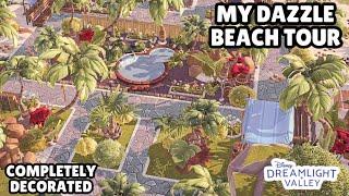 MY DAZZLE BEACH TOUR//FUNCTIONAL DESIGN//DISNEY DREAMLIGHT VALLEY//BEACH MARKET THEME