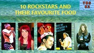 10 rockstars and their favourite food