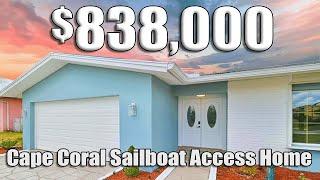 Cape Coral Waterfront Homes For Sale - 5230 SARASOTA CT CAPE CORAL FL WATERFRONT WALKTHROUGH