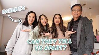 CAN OUR PARENTS ACTUALLY TELL US APART?? IDENTICAL TWINS! | Caleon Twins