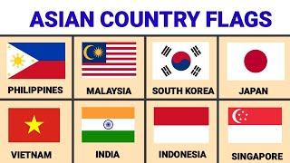 ASIAN COUNTRIES AND FLAGS