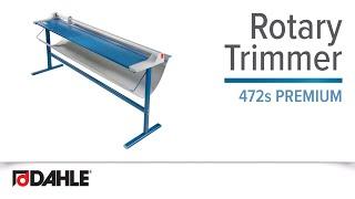 Dahle 472s Premium Rotary Trimmer with 72" Cut Length- Smooth Trimming for Banners and Posters