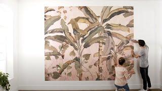 Installation of Mural Wallpaper at Forest Homes | Forest Homes