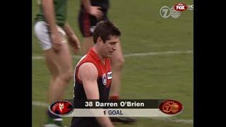 Darren O'Brien kicks his final goal for the Demons - Melbourne - 1997 Round 22 v Fremantle - AFL