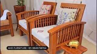 Trending Grill Teak Wooden Sofa Set Designs for 2024!