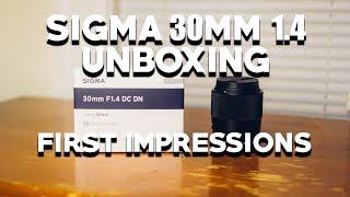 Sigma 30mm 1.4 Unboxing (SONY) + First Impressions :: Dan Bullman Photography