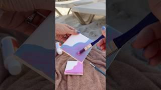 Summer beach DIY painting!!