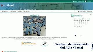 Tutorial Ingreso al Aula Virtual del Poder Judicial del Chubut