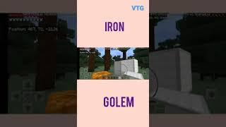 How to prepare IRON GOLAM  in mine craft by #Vedanth Telugu Gamer#