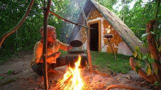 Build The Most Beautiful Villa Viking House in Deep Jungle by Ancient Skills