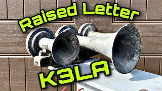 Raised letter K3LA Real Train Horn Nathan Airchime.