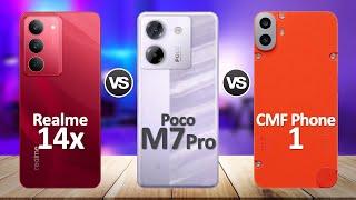 Poco M7 Pro VS Realme 14x VS CMF Phone 1