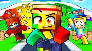 Survivre à un TSUNAMI de Youtuber sur Minecraft !