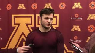 Tyler Sheehy after scoring 2 goals n 5-2 win vs Michigan