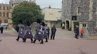 Guards marching at Windsor Castle