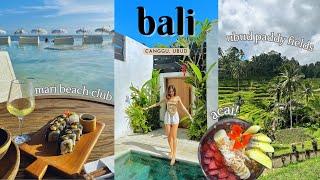 Bali 2023 Vlog  | Beach Clubs, Ubud Paddyfields, Cafe Food