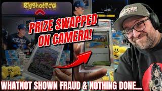 Whatnot SCAMMER Breaks Gambling Laws & Swaps Alt Art Rayquaza Prize