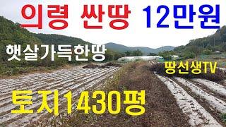 의령부동산 의령땅매매/ 경남 의령토지 의령땅 의령농지매매(땅선생)