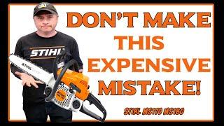 Don't Do This To Your Stihl MS170 MS180 Chainsaw! A Common Mistake My Customers Make!