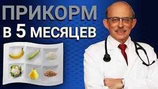 Первый прикорм ребенка в 5 месяцев. Таблица, схема, меню  малыша в возрасте 5 месяцев на гв или ив