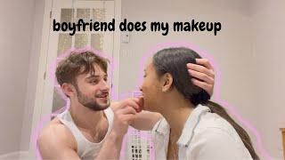 ASMR - boyfriend does my makeup