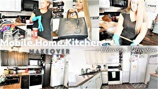 Mobile Home Kitchen Makeover|Cleaning Motivation|Teddy Blake Review|Single Wide Makeover|DIY