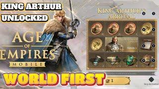 WORLD FIRST KING ARUTHER UNLOCK IN AGE OF EMPIRES MOBILE !