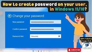 How to Set Password on Windows 11 or 10 PC!