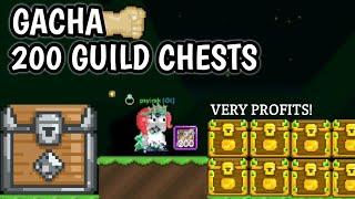 GACHA 200 GUILD CHESTS (INSANE PROFITS) | Growtopia