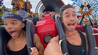 RIDING EVERY RIDE AT DISNEY'S CALIFORNIA ADVENTURE! (HE GOT SICK)