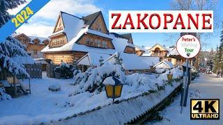 Zakopane Christmas ️ Poland ️  2024 ️  Walking Tour 4K