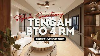 HomeAlive 360º Design Tour | Tengah BTO 4-room: Transform Your New Home into a Stylish Sanctuary