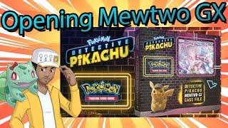 **OPENING DETECTIVE PIKACHU CARDS** Mewtwo GX Case File Opening!