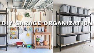 DIY Garage Organization on a Budget! | Messy Garage Makeover!