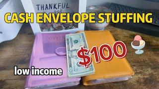 Cash envelope stuffing $100/ low income July 23, 2023